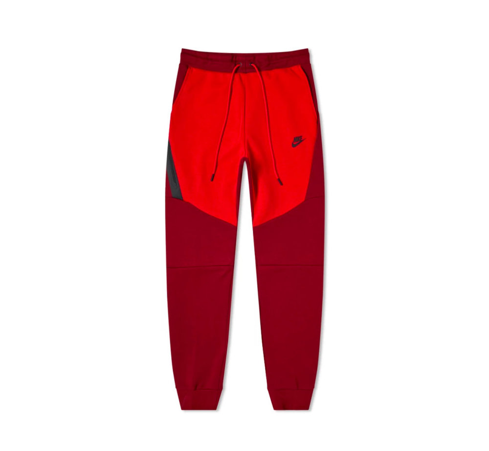 On Tech Fleece Joggers in Red" — Sneaker Shouts