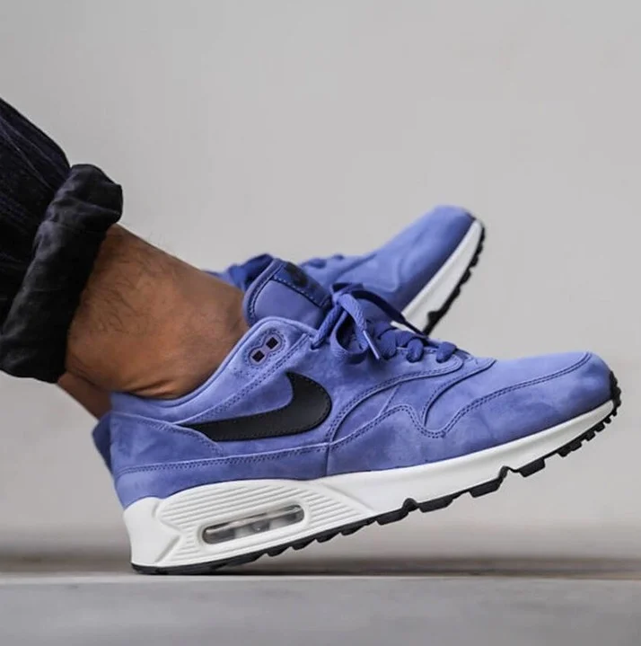 nike air max 90 purple and white