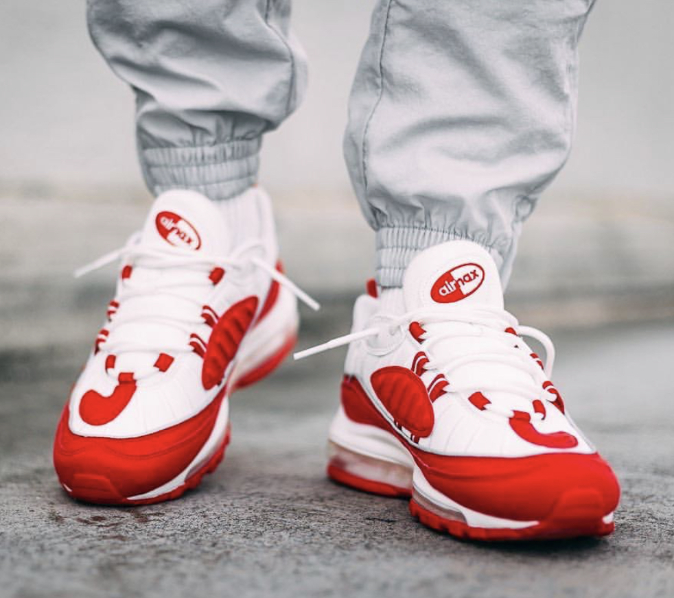 air max 98 university red white