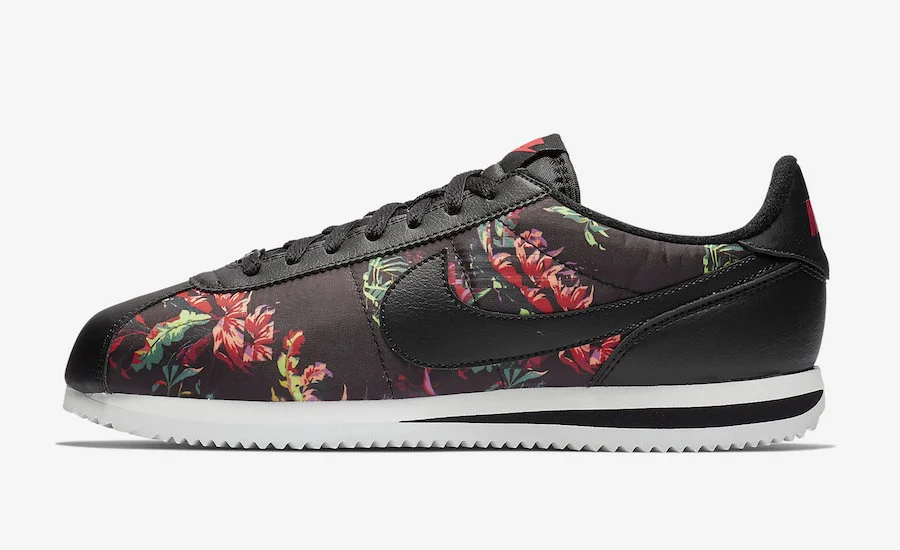 men's nike cortez basic floral casual shoes