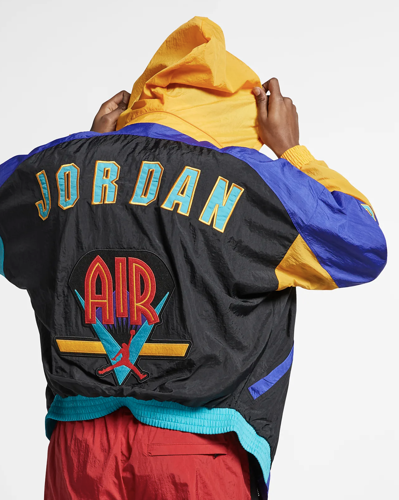 blue jordan windbreaker