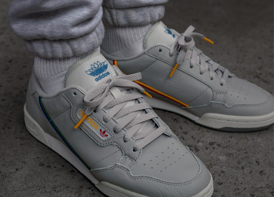 adidas continental 80 grey one