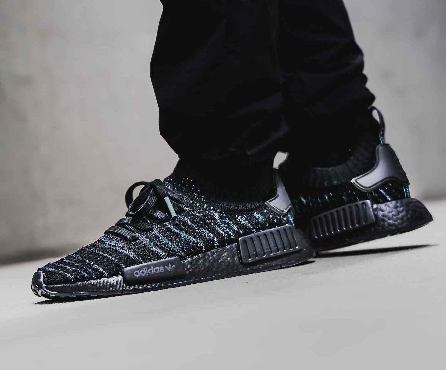 nmd r1 stlt parley core black