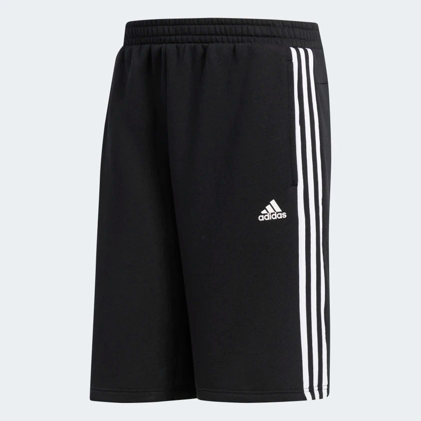 Essentials_3_Stripes_Shorts_Black_BR3266_01_laydown.png