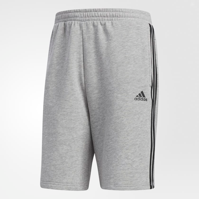 Essentials_3_Stripes_Shorts_Grey_BR3263_01_laydown.png