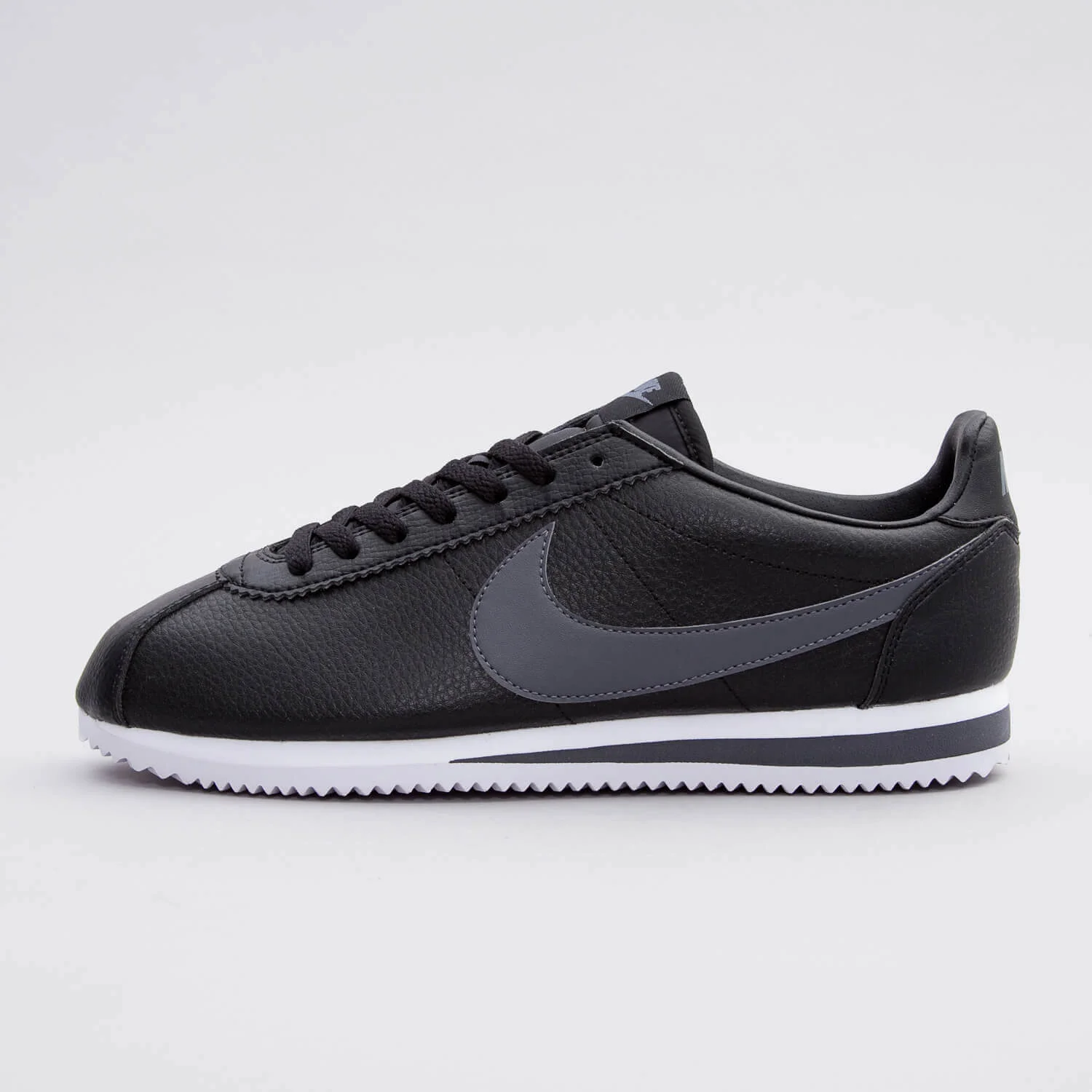 nike cortez black gray