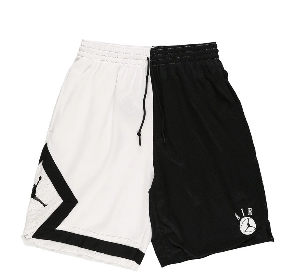 jordan black and white shorts