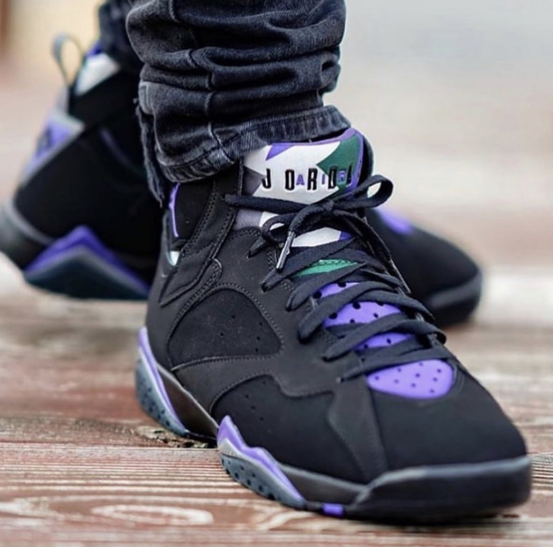 jordan 7 ray allen on feet