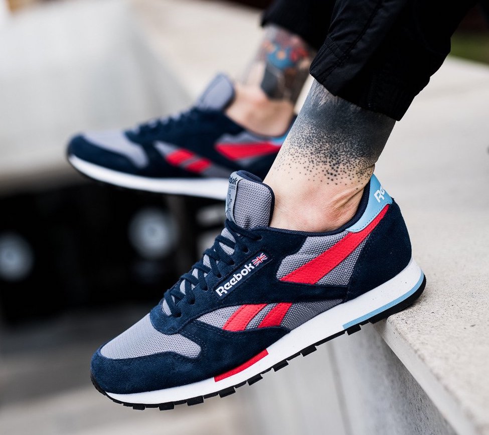 reebok classic leather navy