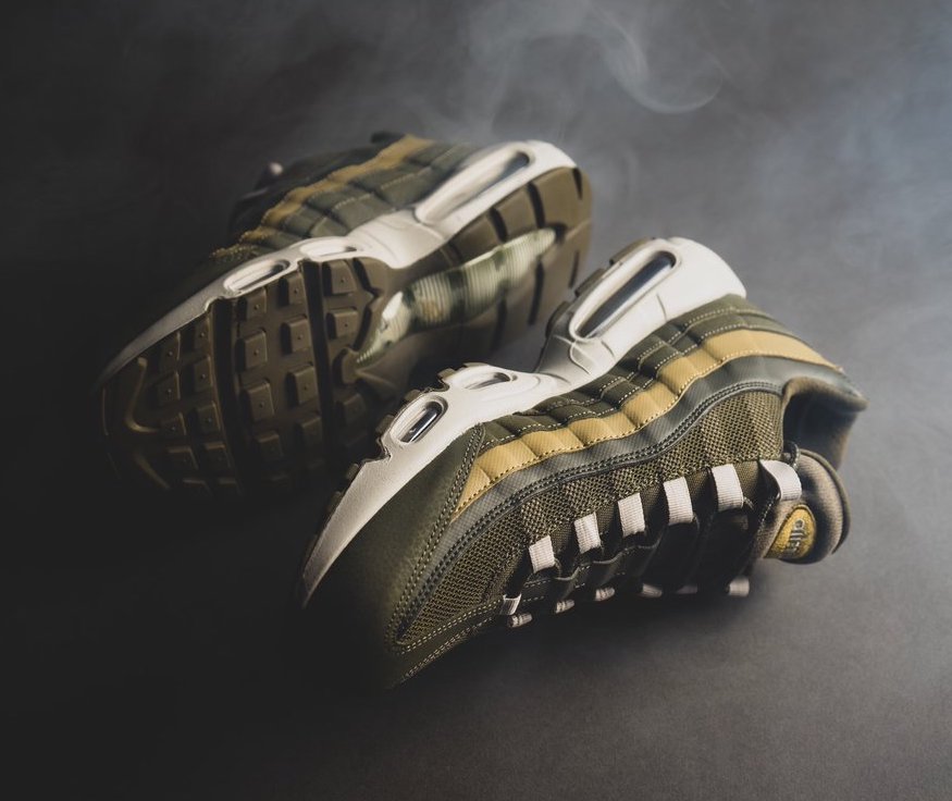 olive canvas air max 95
