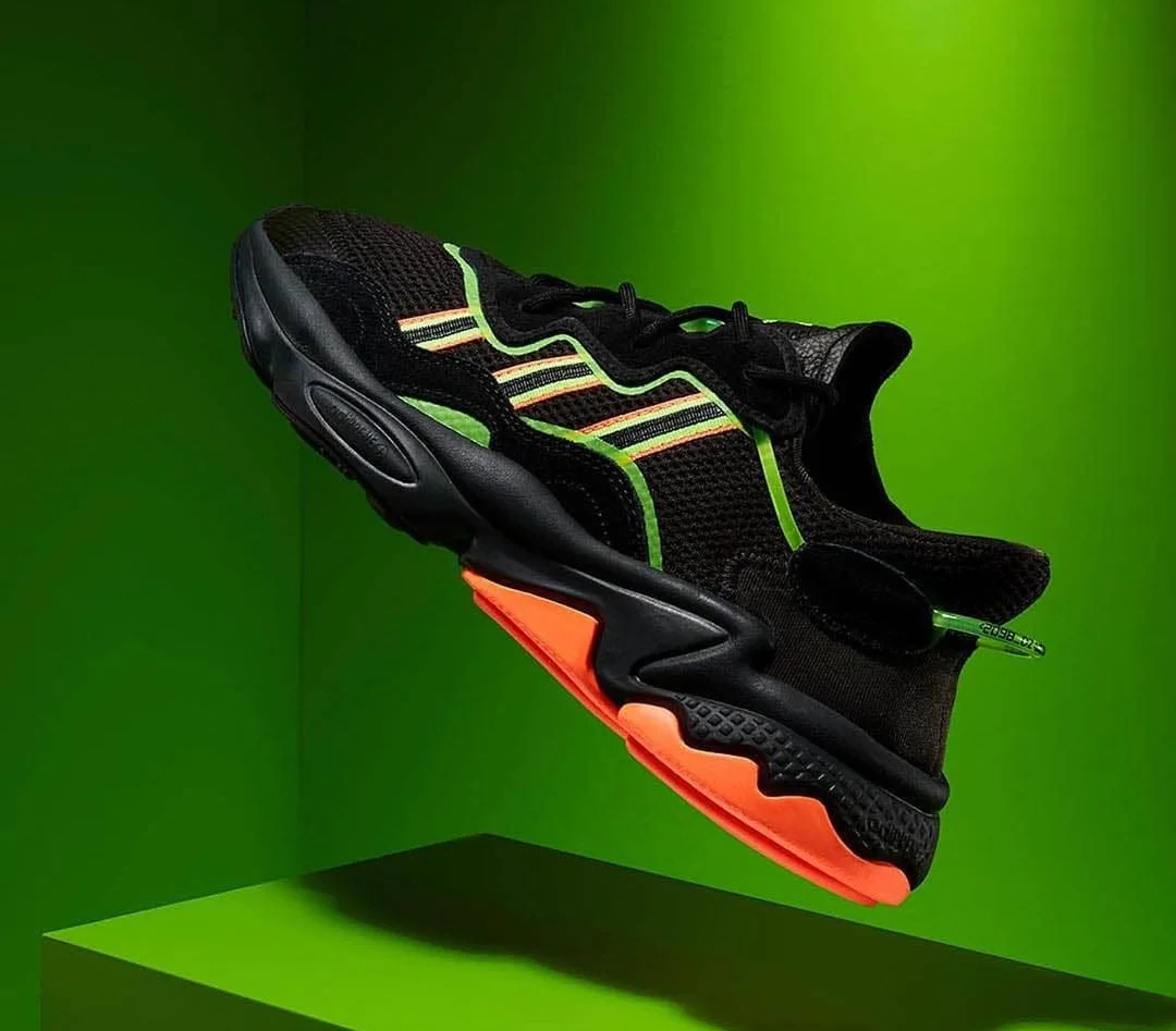 adidas ozweego black orange green