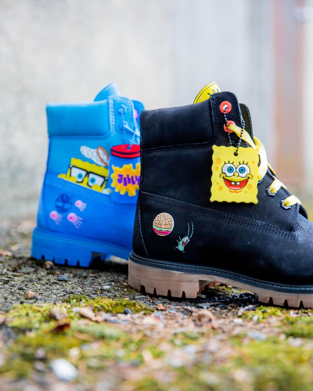 timberland spongebob boots