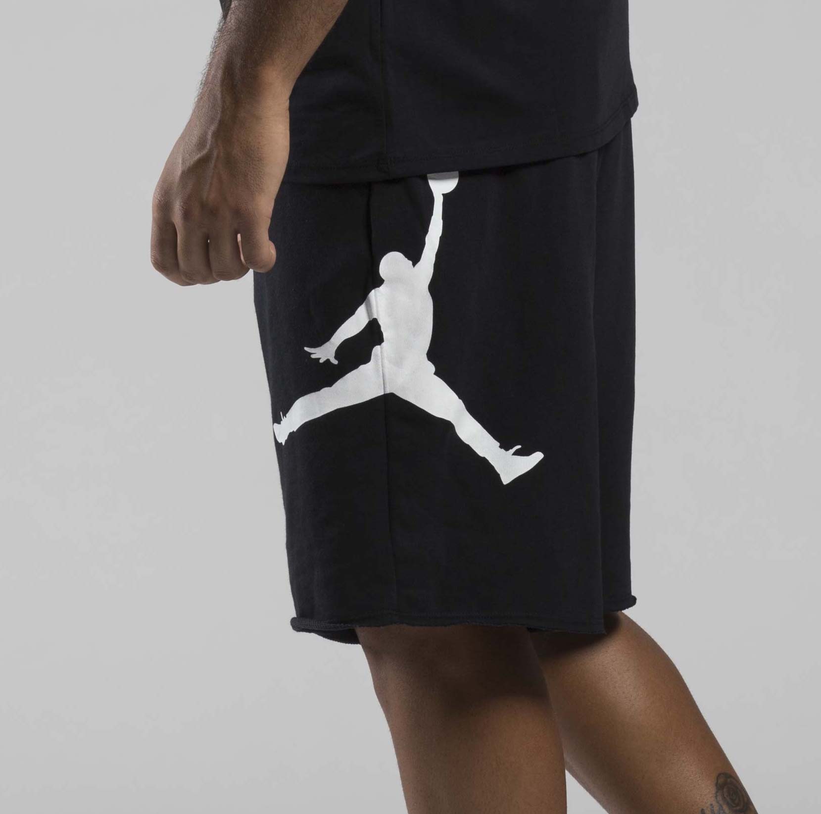 73% OFF the Air Jordan Logo Fleece Shorts in Black — Sneaker Shouts