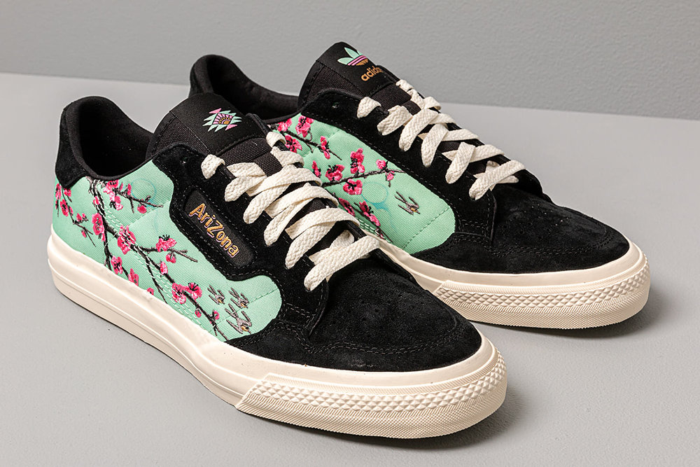 On Sale: Arizona x adidas Continental Vulc "Black Floral" — Sneaker Shouts
