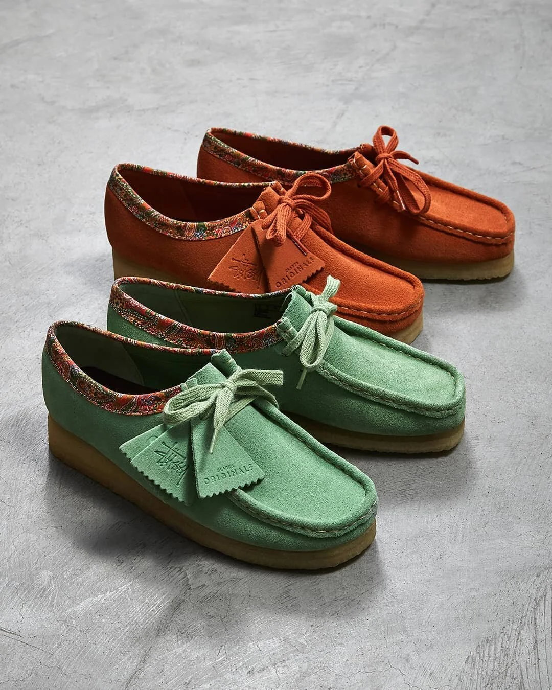 stussy clarks wallabee