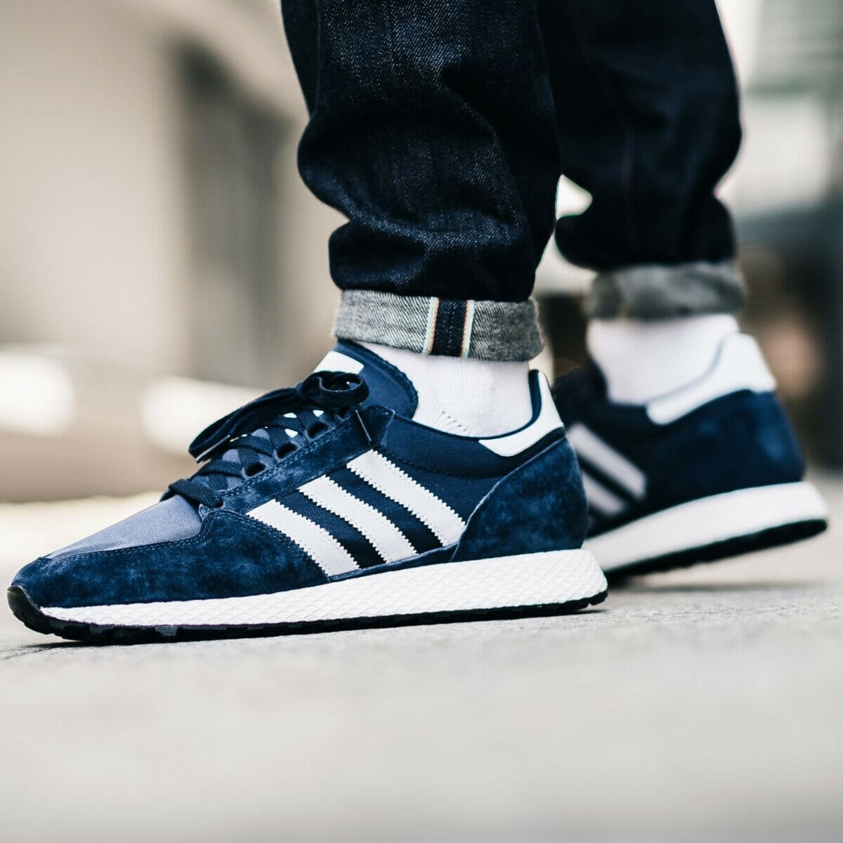 adidas forest grove navy blue