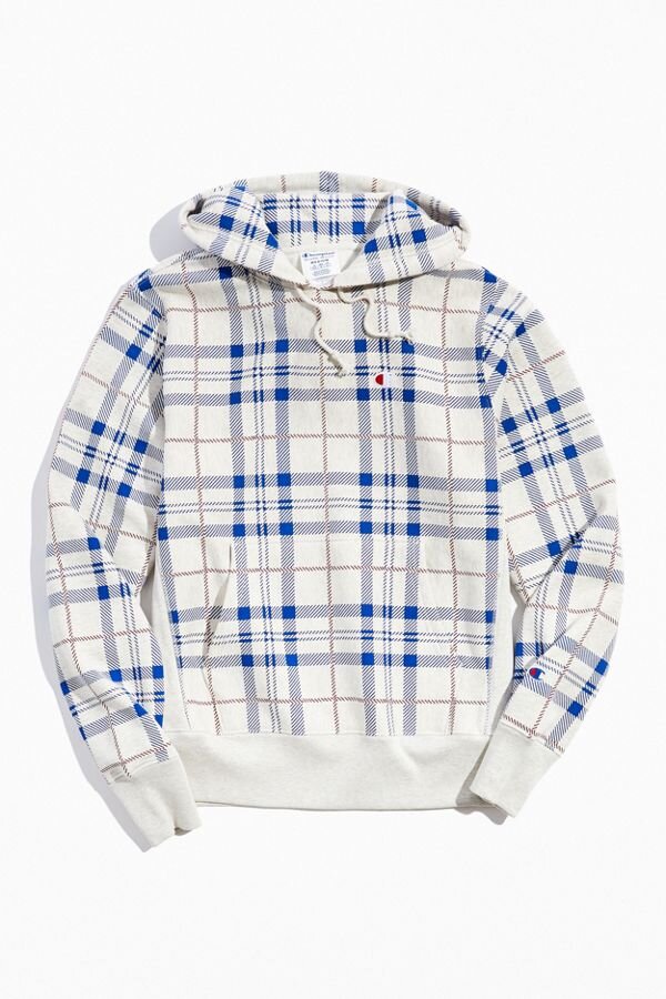 champion flannel hoodie