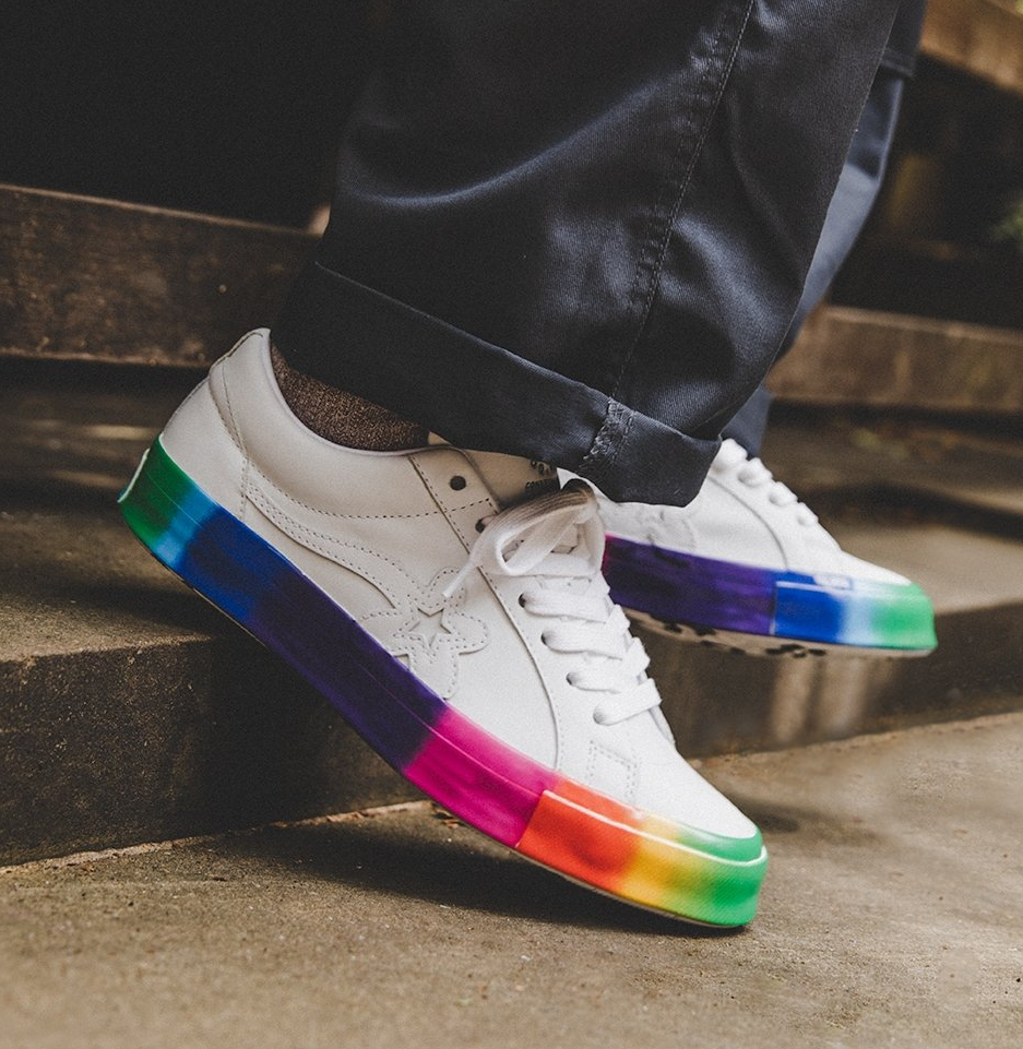 converse one star rainbow