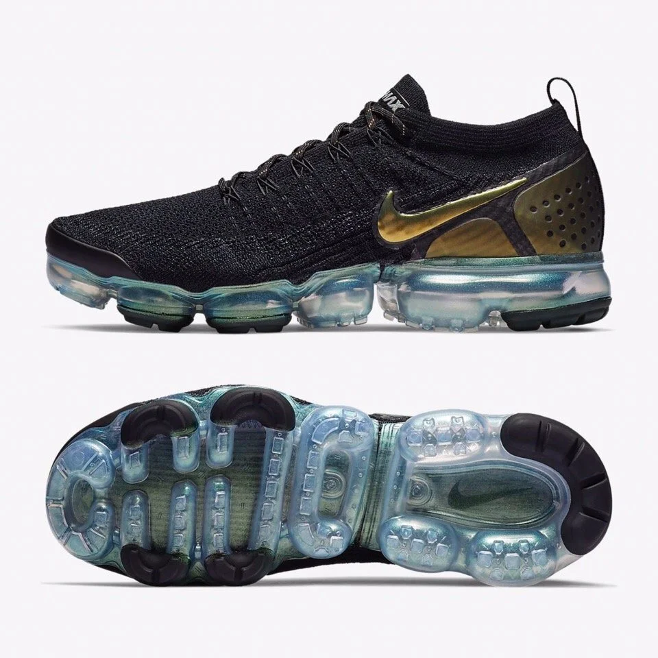 nike air vapormax flyknit 2 black gold