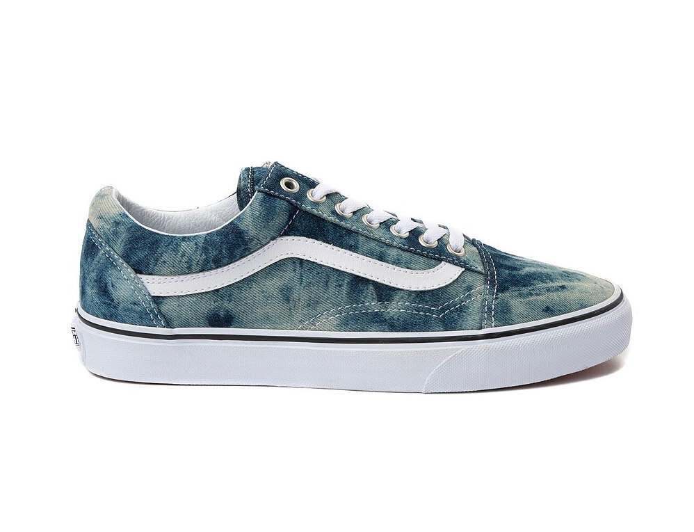 vans acid wash denim shoes