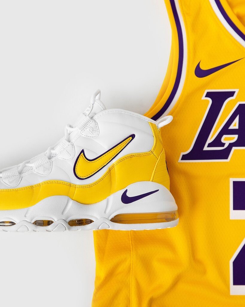 nike uptempo 95 lakers