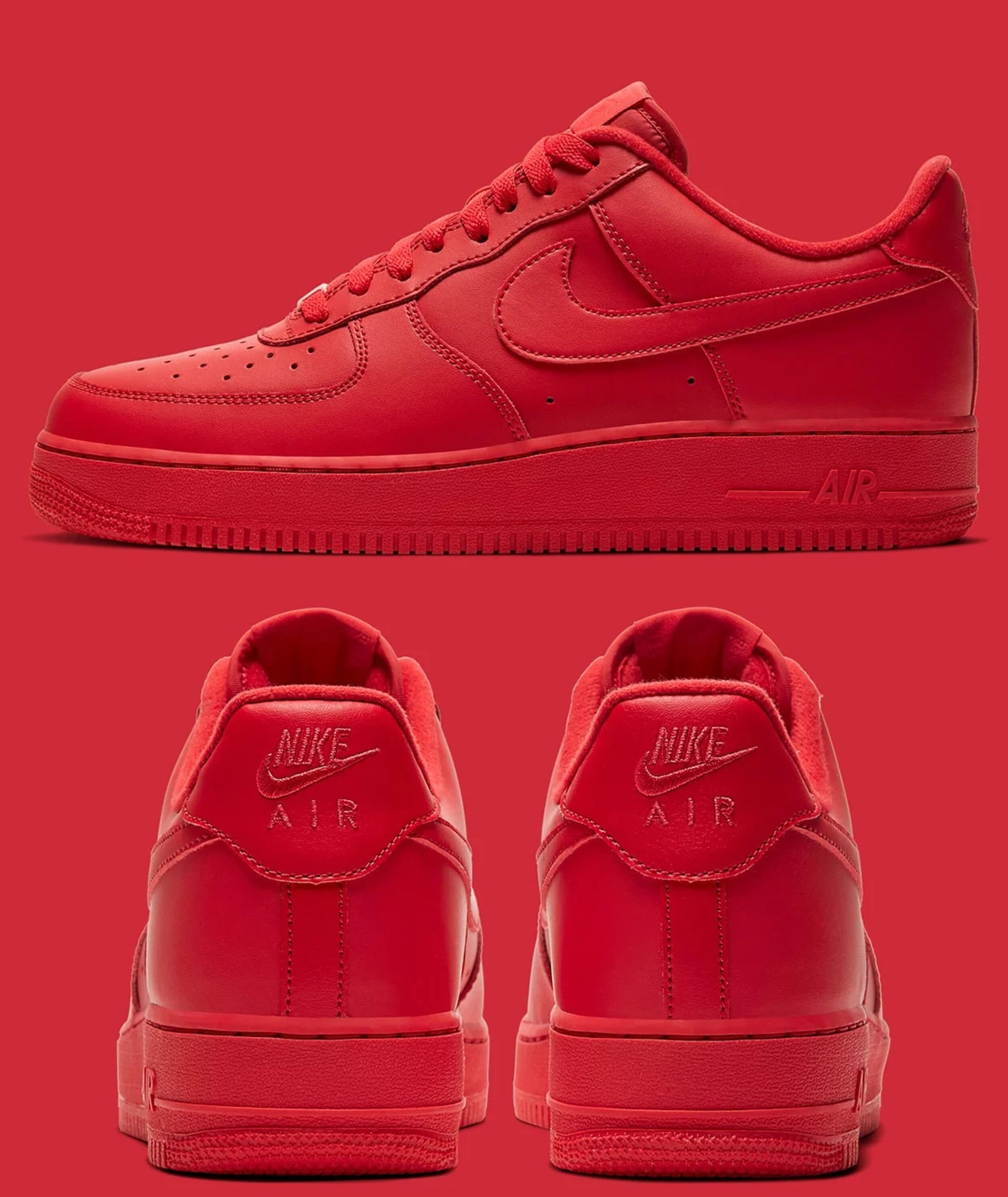 Nike Air Force 1 Low Triple Red for Sale