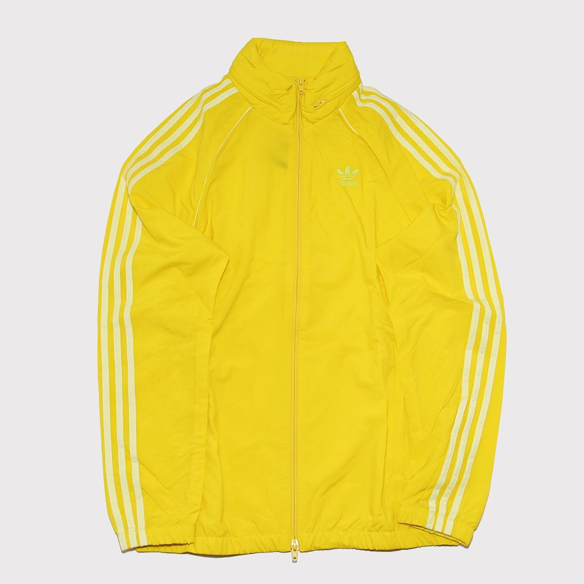 adidas sst windbreaker yellow