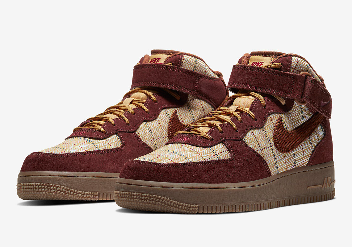 Nike Air Force 1 Mid '07 Brown Plaid