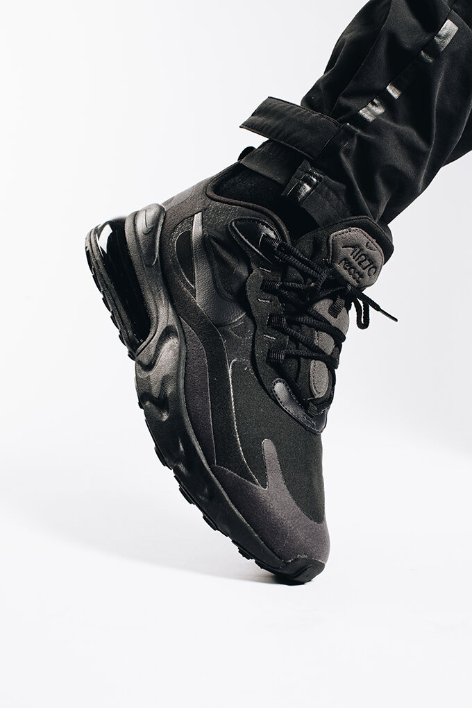 On Sale Nike Air Max 270 React Triple Black Sneaker Shouts