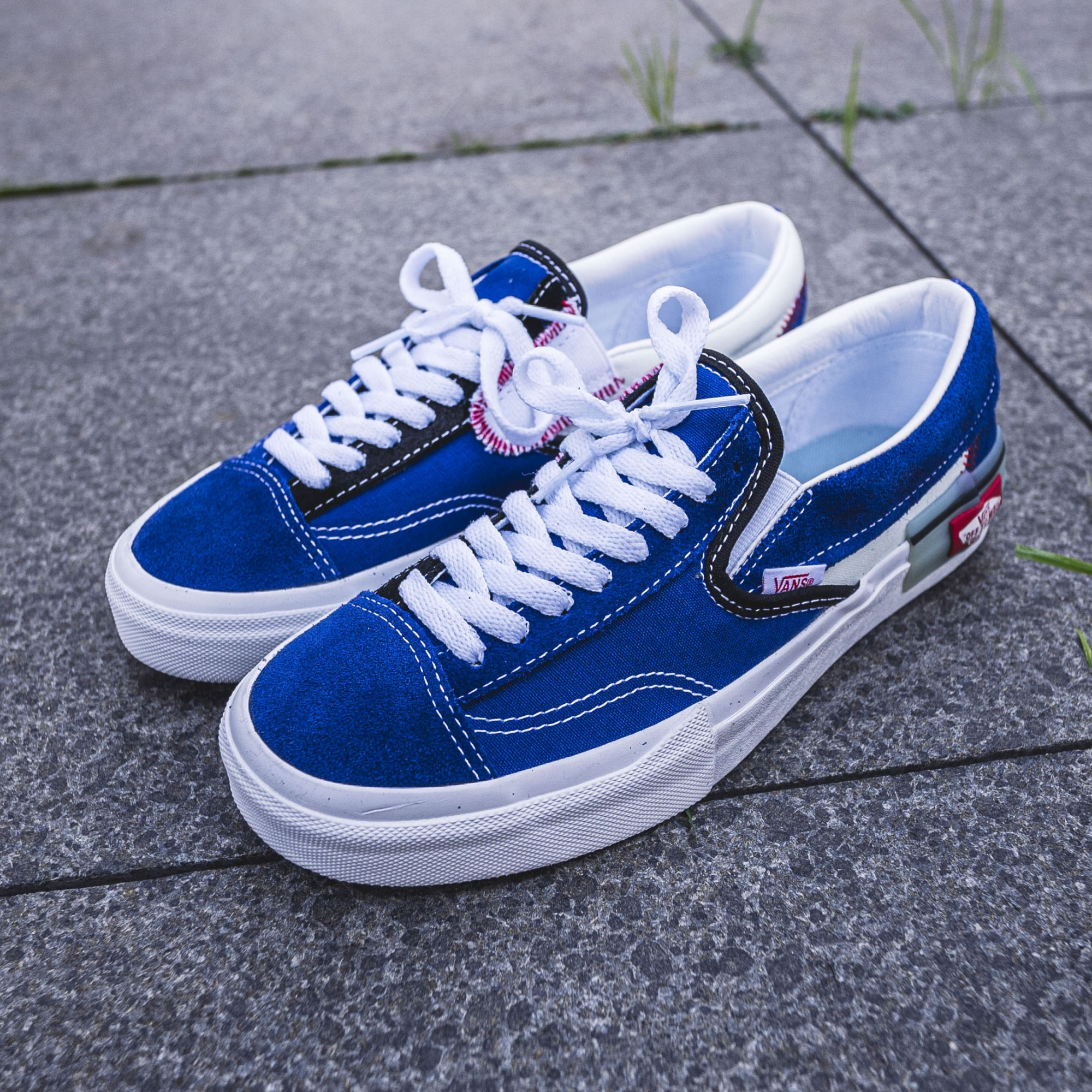 vans cut and paste blue