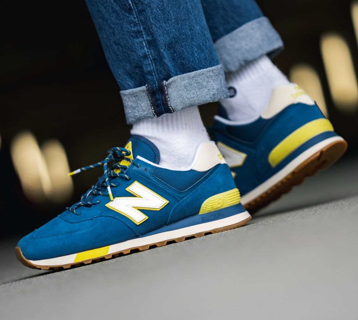 blue and yellow new balance