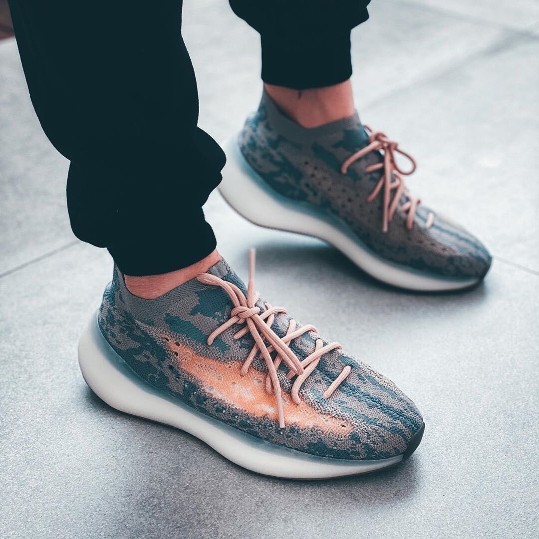 yeezy boost 380 mist on feet