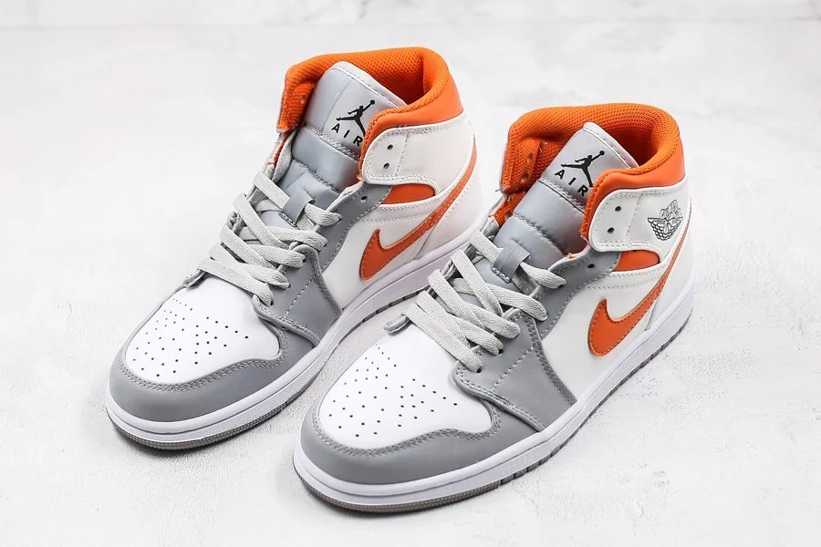 air jordan 1 mid trainers white starfish pure platinum