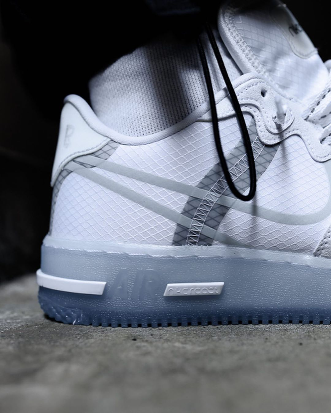 air force 1 white ice react