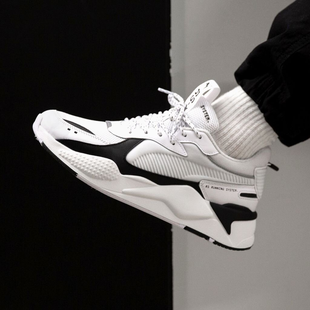 puma rs white black