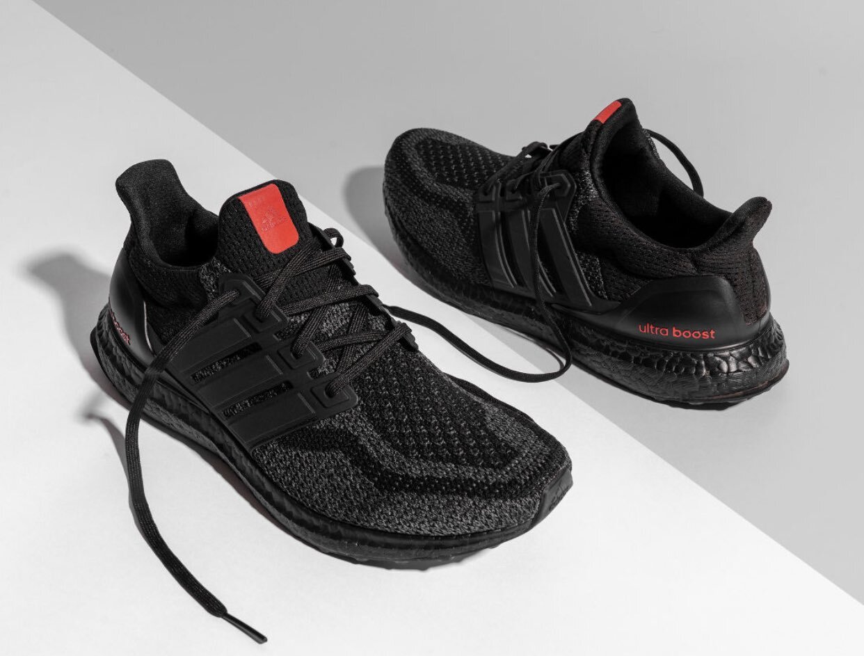 ultraboost black red