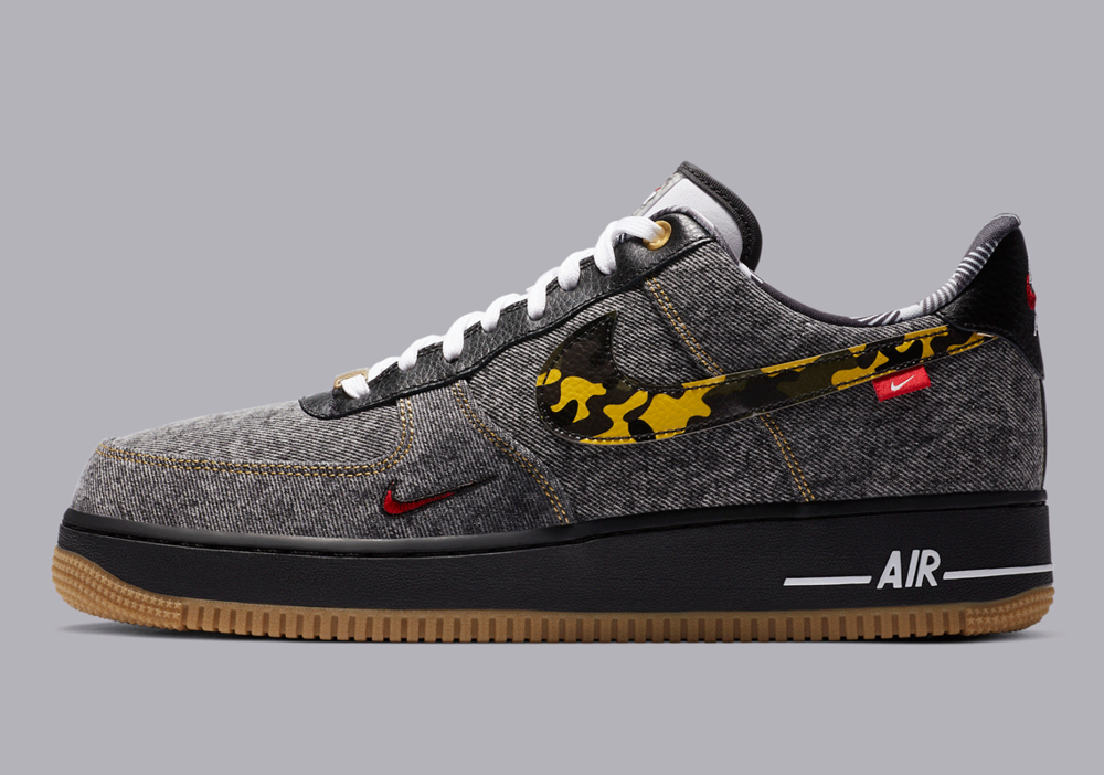 Now Available: Nike Air Force 1 Low Remix "Camo Denim" — Sneaker Shouts