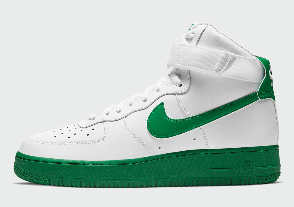 Now Nike Air Force 1 High "Lucky Green" — Sneaker Shouts
