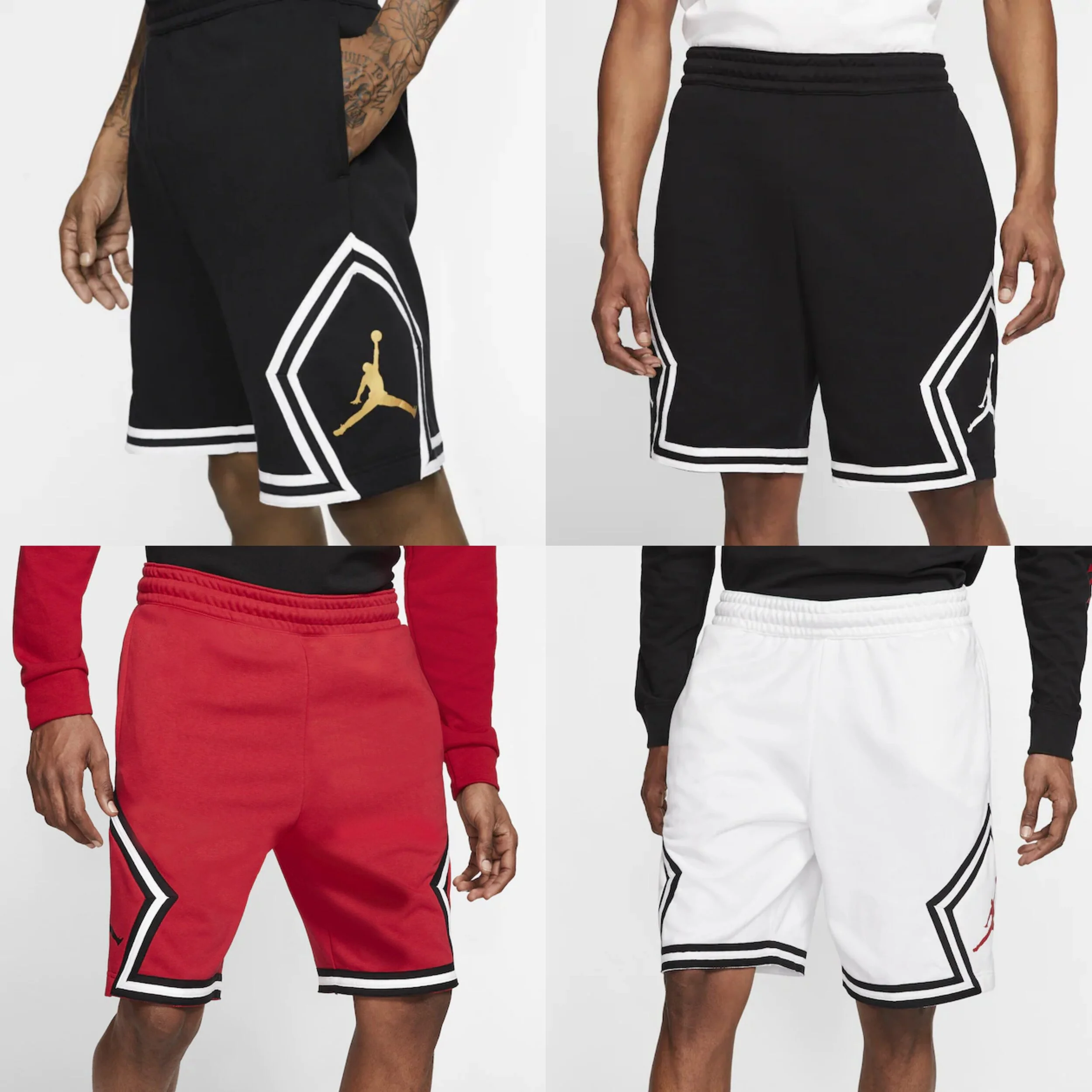 jordan diamond fleece shorts