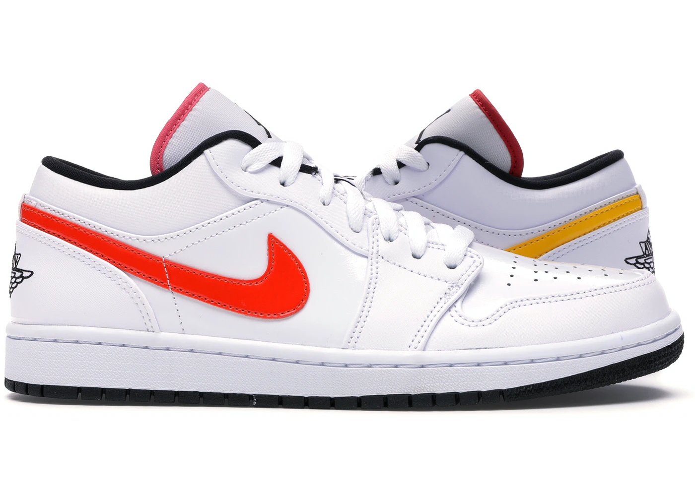 white and multicolor jordan 1