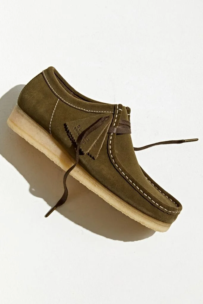 wallabee khaki suede