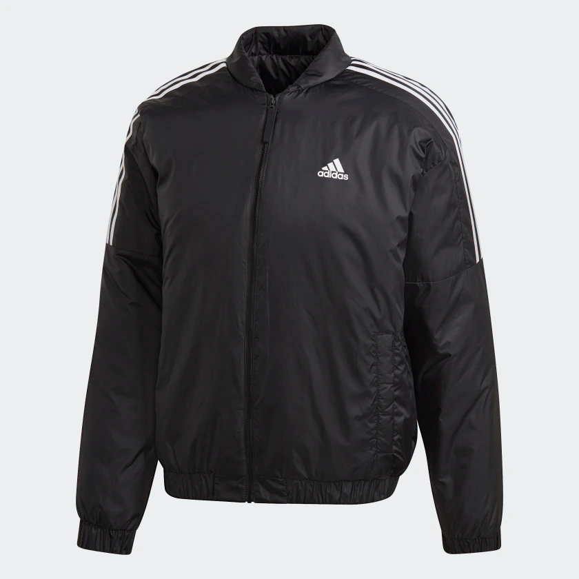Essentials_Insulated_Bomber_Jacket_Black_GH4577_01_laydown.png