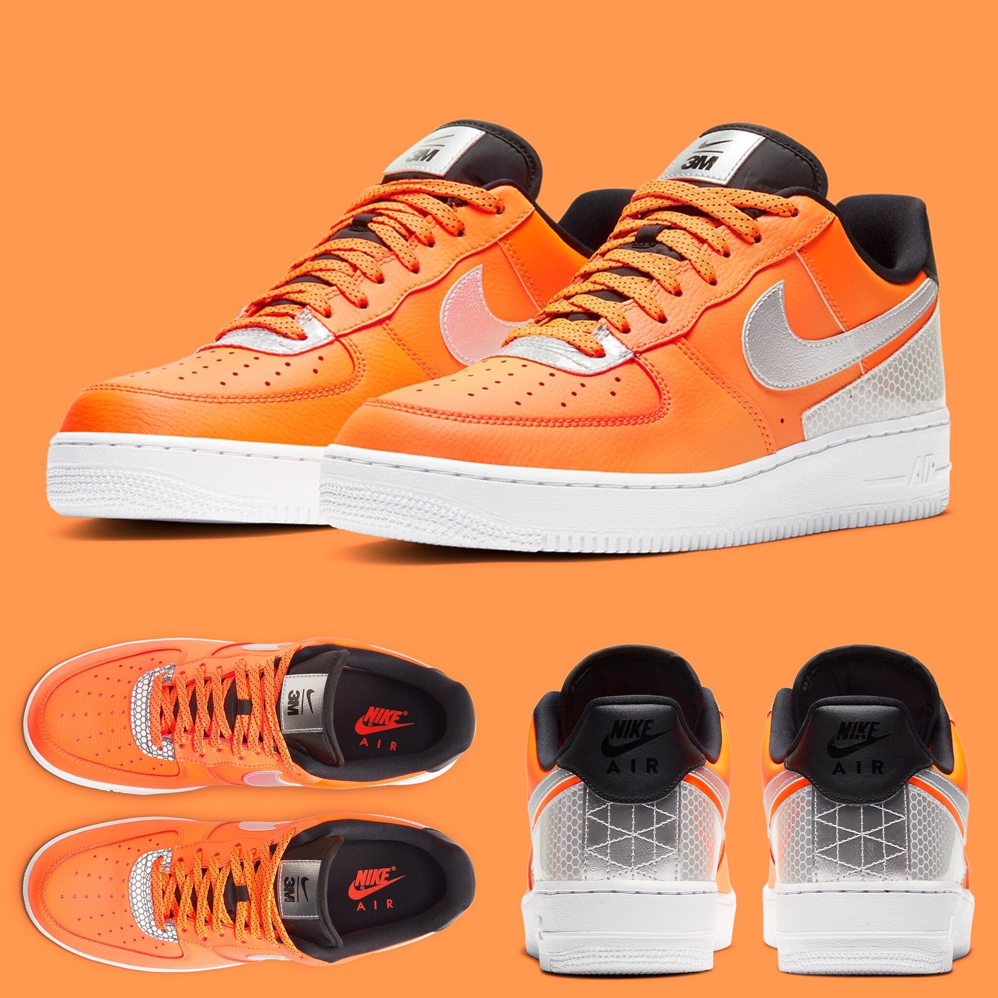 nike air force 1 low total orange