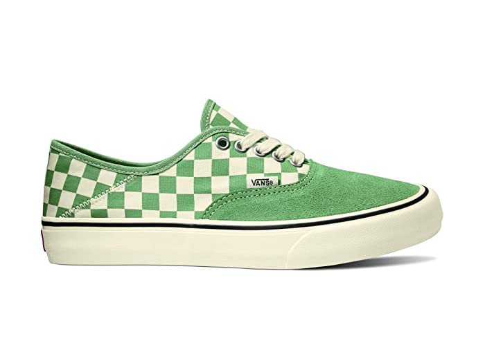 checkerboard vans green