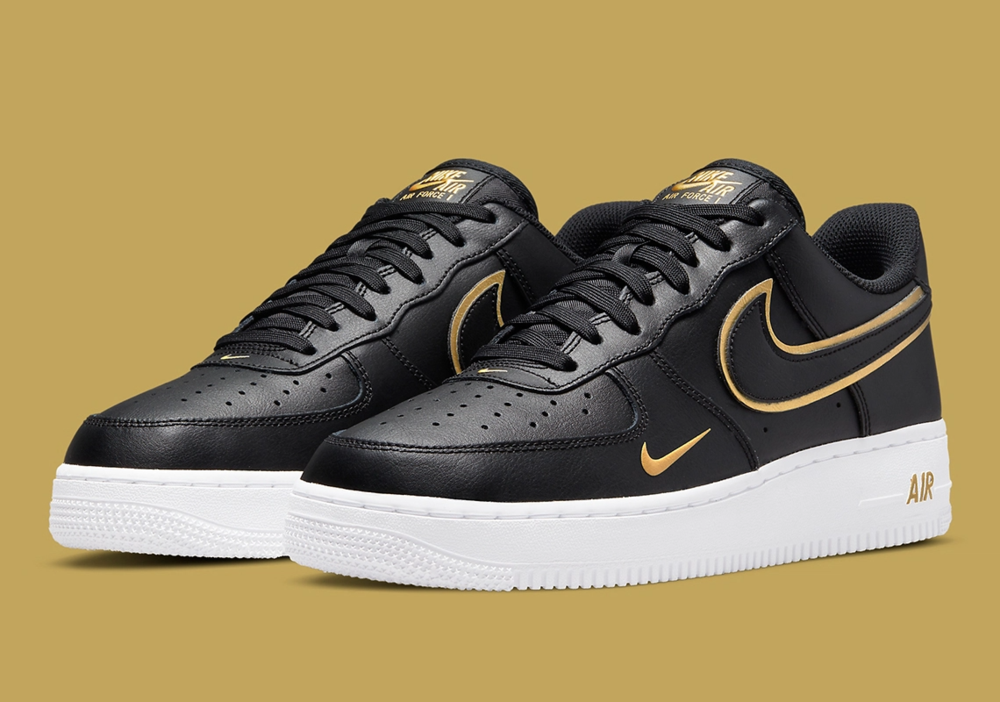 Now Available: Nike Air Force 1 "Black Gold" — Sneaker Shouts
