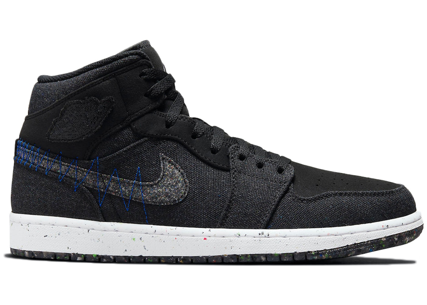 jordan 1 mid crater black