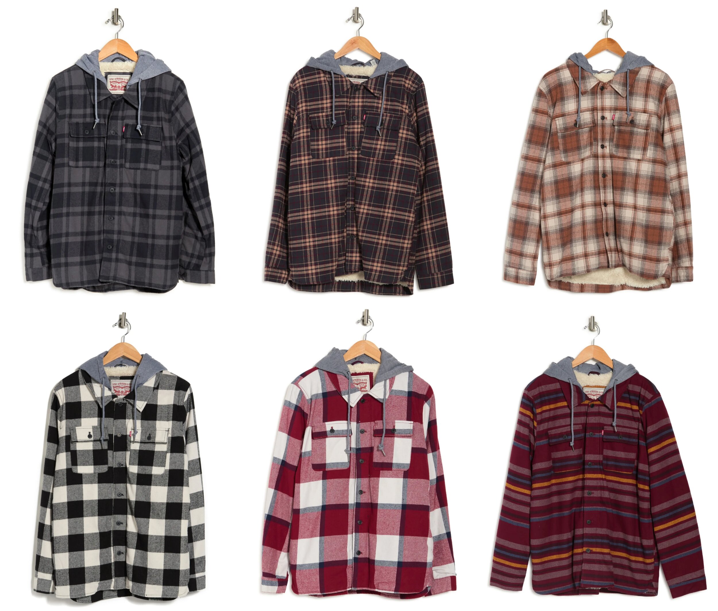 Nearly 60% OFF the Levi's Faux Fur Checkered Fleece Jackets — Sneaker Shouts