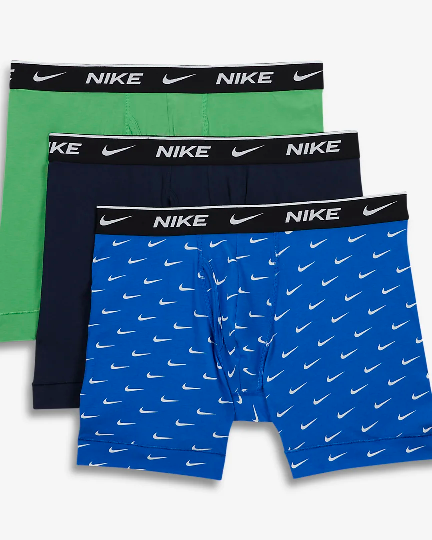 Nike / Men's Everyday Cotton Stretch Boxer Briefs - 3 Pack
