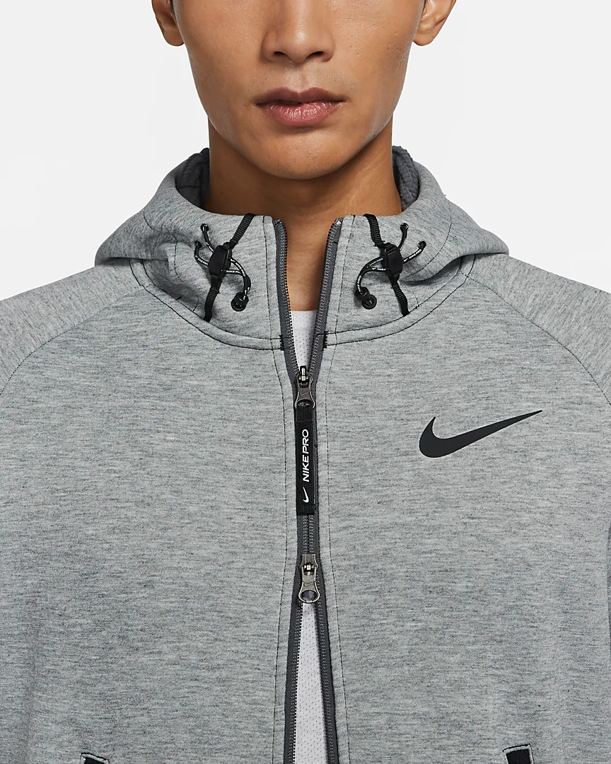 50% OFF the Nike Pro Therma Fit Fleece Jacket Iron Grey