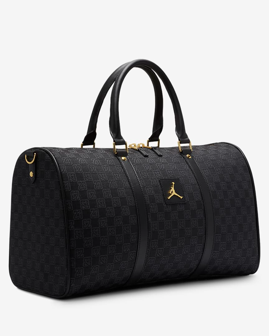 Now Available Air Jordan Monogram Duffle Bag "Black" — Sneaker Shouts